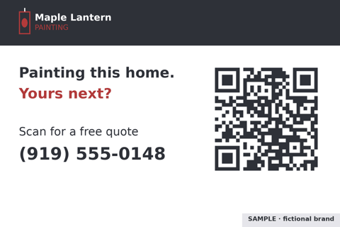 Sample Job-site yard sign